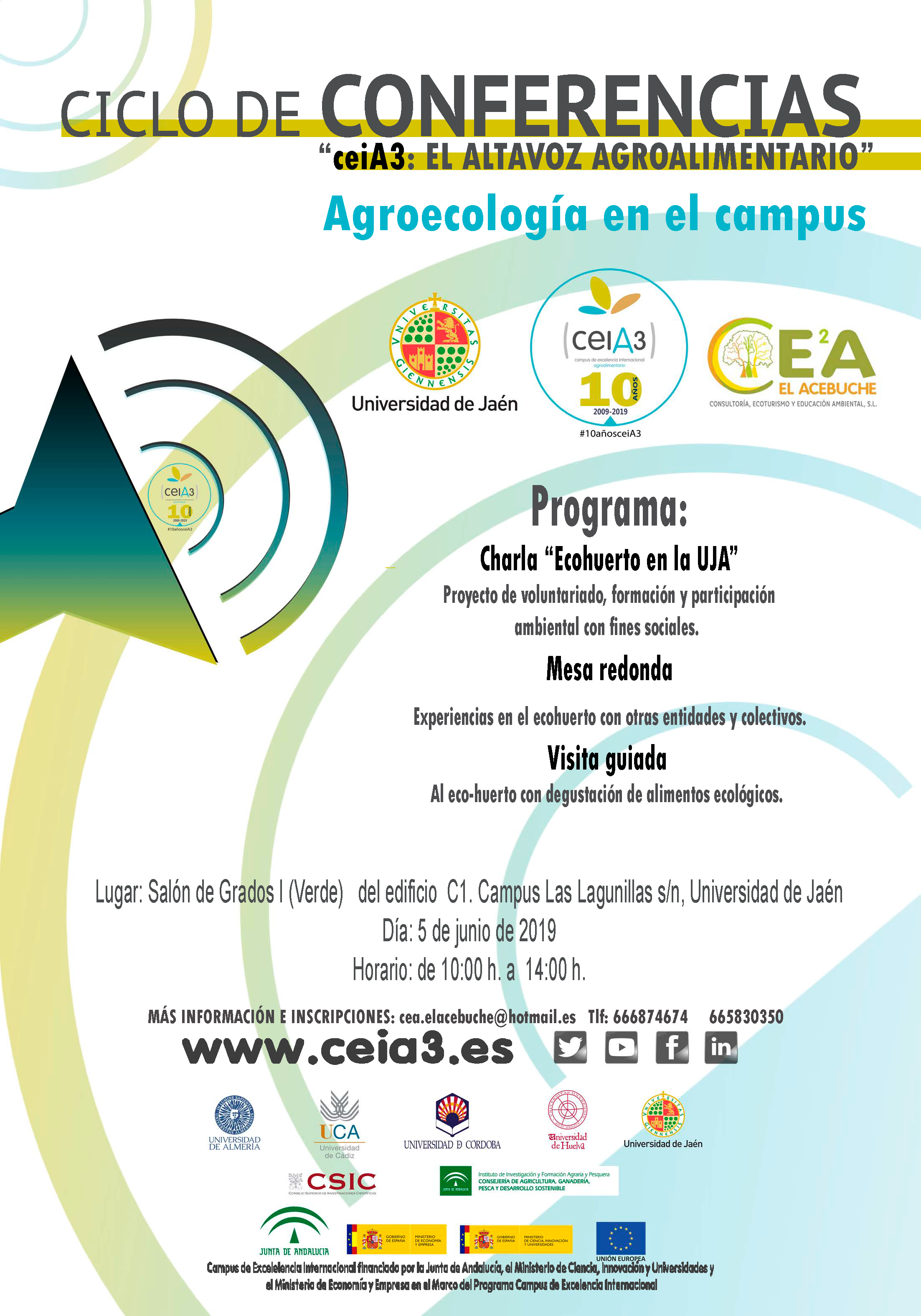 cartel altavoz agroalimentario 2019