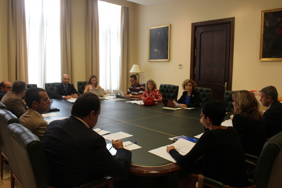 Un momento de la reunión de la comisión permanente