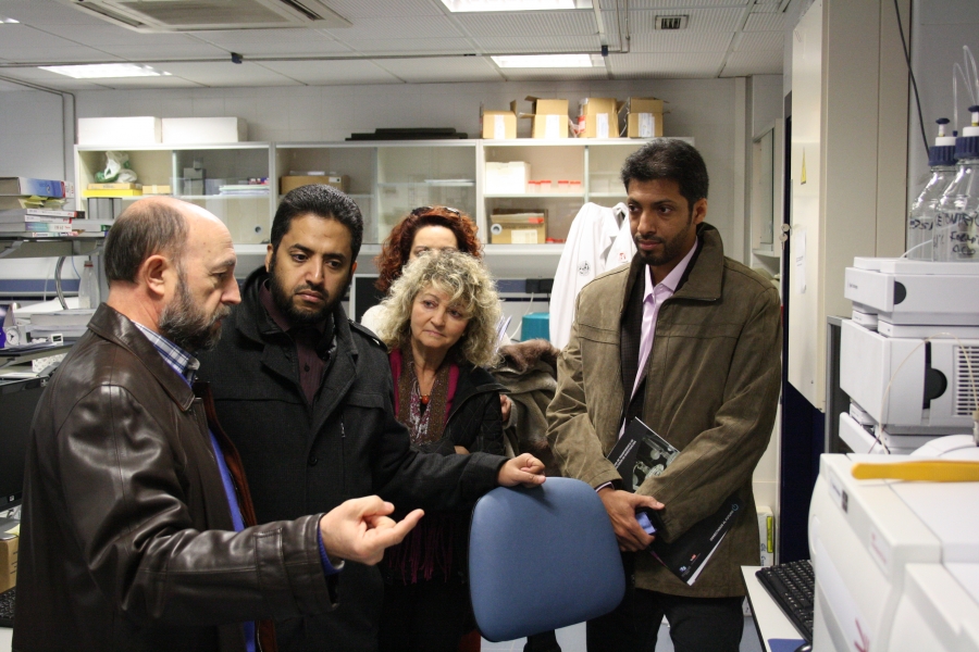 Una delegación de la Universidad de Al Jouf visita las instalaciones del ceiA3 en Jaén