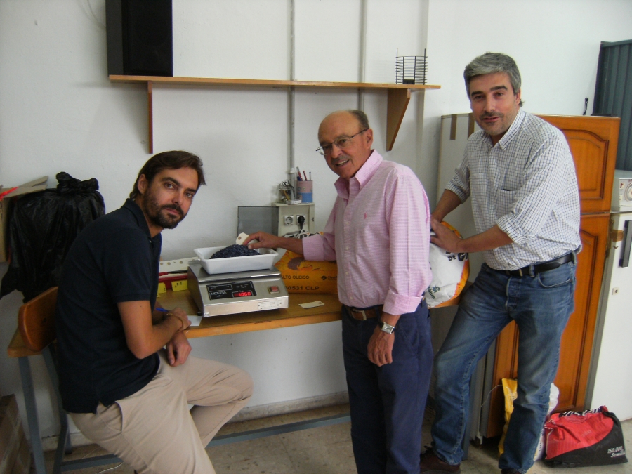 De izquierda a derecha Javier García López, Rafael García Ruiz e Ignacio Lorite Torres.