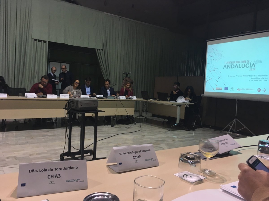 El ceiA3 participa en el grupo de trabajo sobre alimentación de la Estrategia Industrial de Andalucía 2020