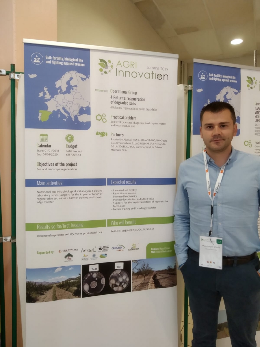 El grupo operativo del ceiA3 4 Retornos asiste al Agri innovation Summit 2019 en Lisieux en Francia