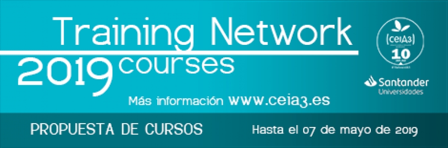 Abierta hasta el 7 de mayo la convocatoria Training Network Courses ceiA3 2019
