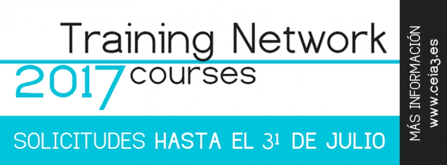 Abierta convocatoria para la organización de los Training Network Courses 2017 del ceiA3